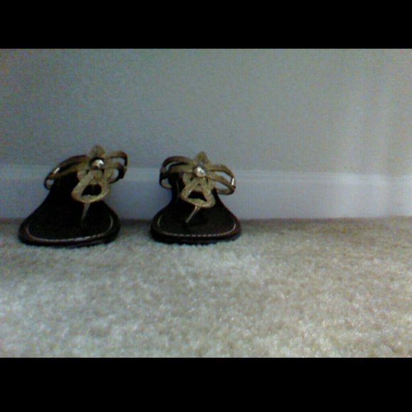 Gold sandals