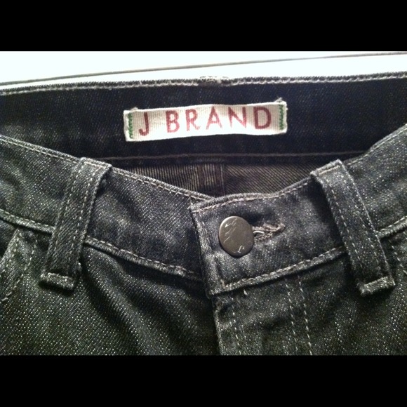 J Brand Low Rise Pencil Leg Black Stretch Jeans