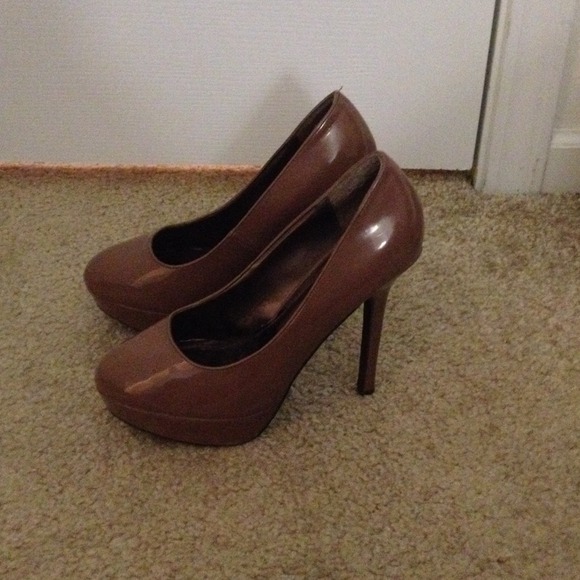 Mocha platform stiletto heel
