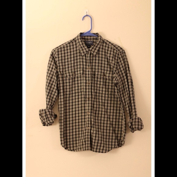 Black and white plaid shirt