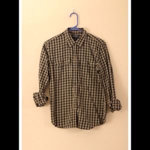 Black and white plaid shirt