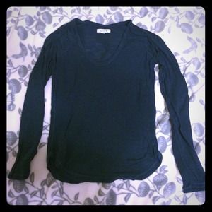 Long sleeve blue aerie tee