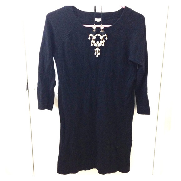 J. Crew black sweater dress