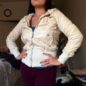 Arden B jacket w hoodie