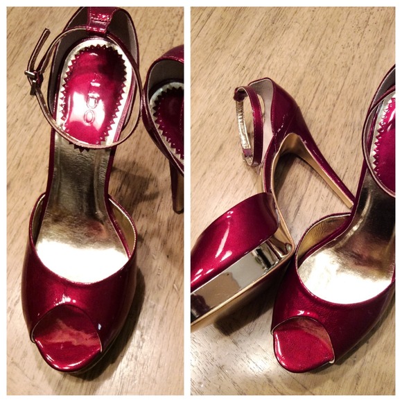 ALDO Shoes - 📢FINAL SALE Cherry Red ALDO Ankle Heel