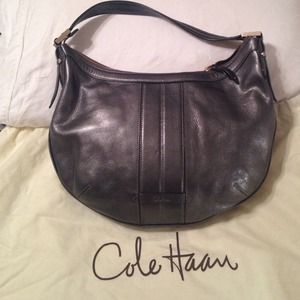 Reduced! Cole Haan hobo bag in gunmetal