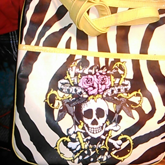 Zebra print . Yellow, Cross body handbag