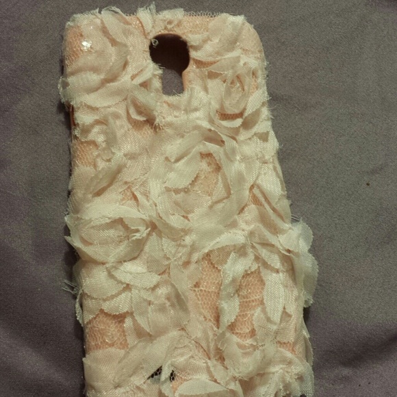 Pink feathery Galaxy S4 Phone Case
