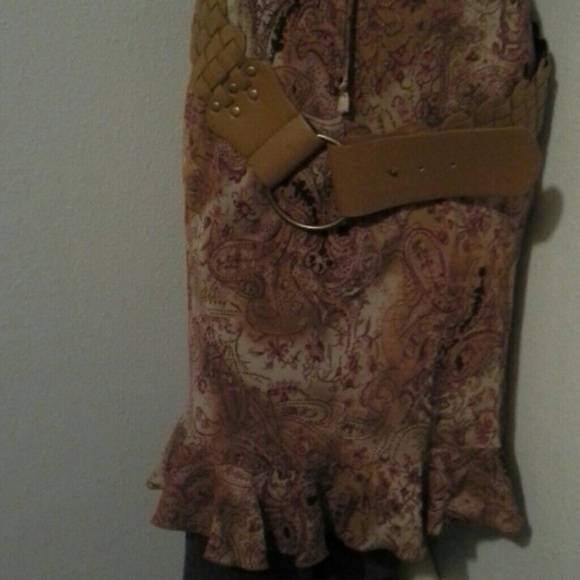 CITY TRIANGLE FALL COLORS SLIP DRESS - Picture 4 of 4