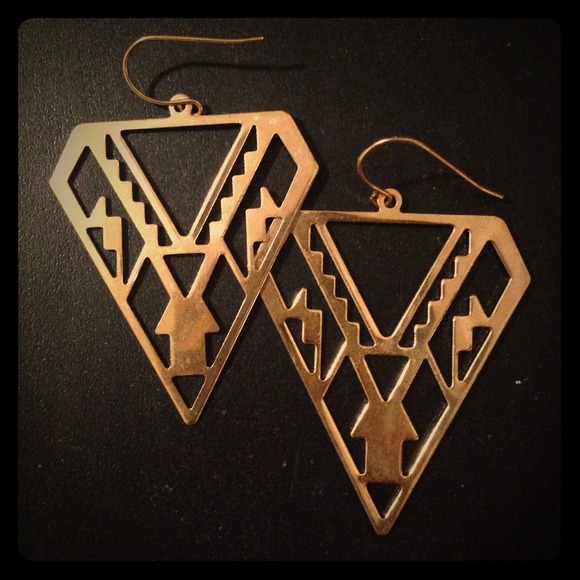 🔥 Gold tribal earrings