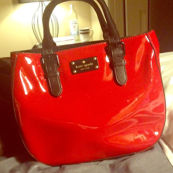 100% Authentic Red Patent Leather Kate Spade Bag