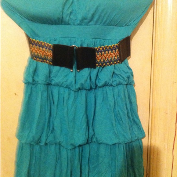 Tight Blue dress with belt from rue21 NWT! - Picture 3 of 3