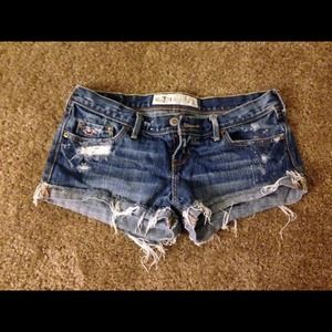 Hollister Distressed Denim Shorts