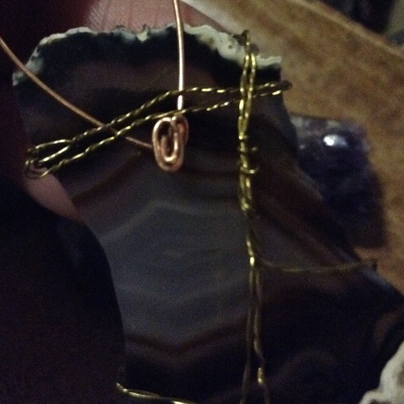 Hand made wire wrapped geode. - Picture 3 of 4