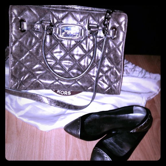 Michael Kors slightly used metallic purse