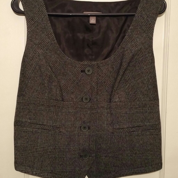 Women's small checkered print stylish Vest