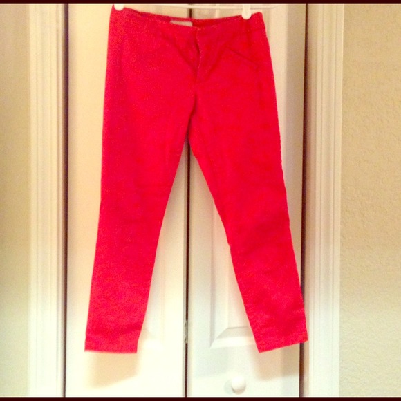 Skinny Ankle Pant In Coral