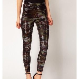 ASOS Camo Sequin Leggings