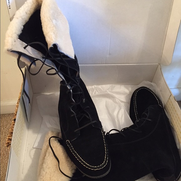 Sperry tall moccasin boots