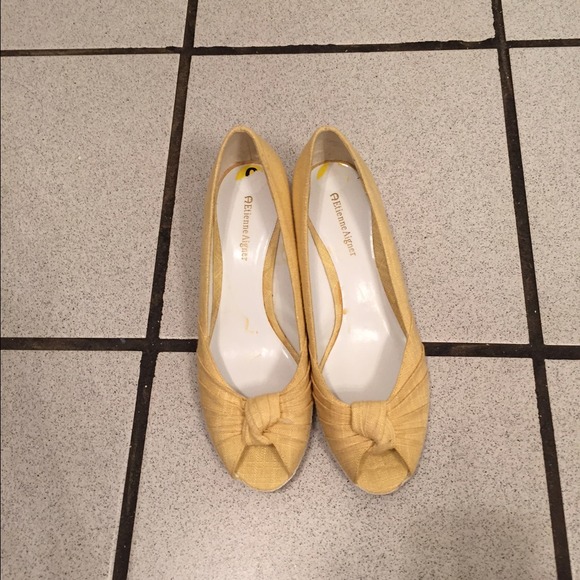 Aigner peep toe wedges