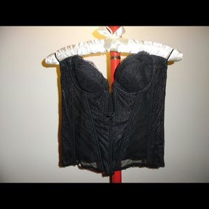 Victoria's Secret Sexy black plunging corset, 34B