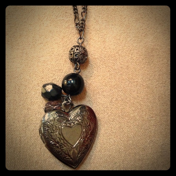 Heart locket necklace