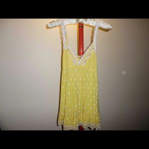 Victoria's Secret Yellow polkadot babydoll nightie