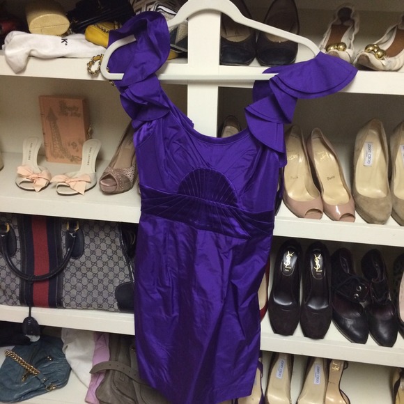 Beautiful Catherine malandrino silk purple dress