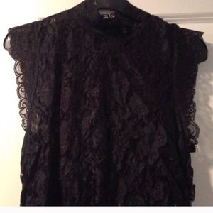 Sold💜Pretty Black lace mini dress