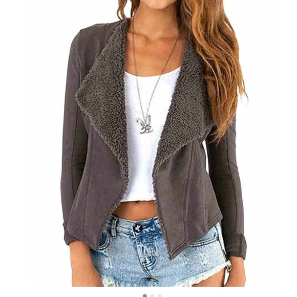 Gray flee jacket!