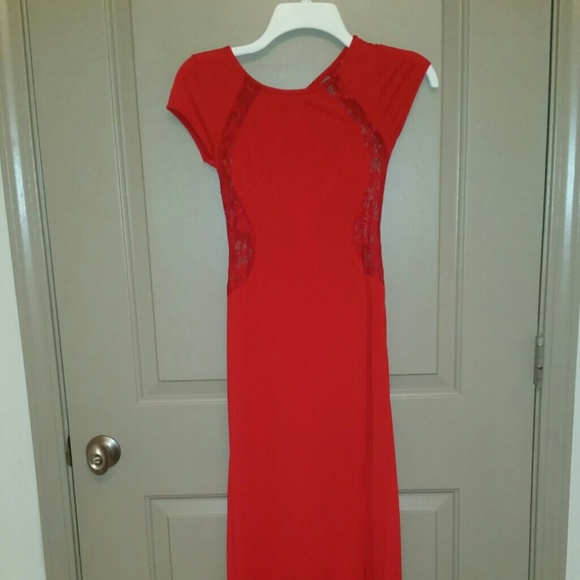NWOT Sexy long red dress