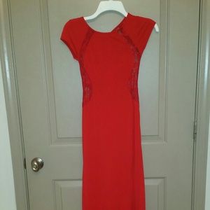 NWOT Sexy long red dress