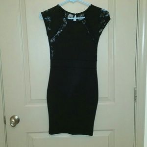 Sexy short black dress