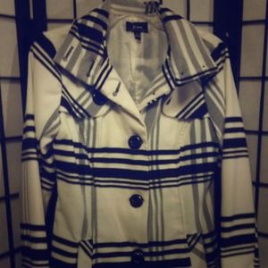 Black and White Pea Coat