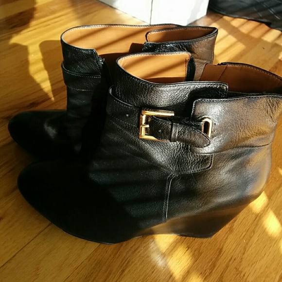 Nine West wedge heel booties