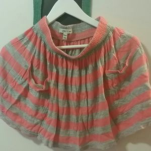 Stripped high waisted skirt