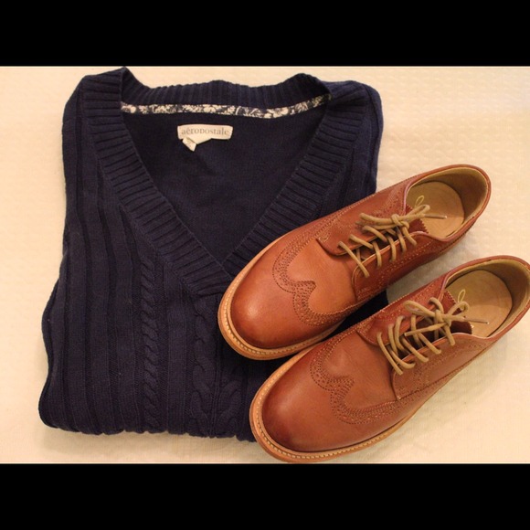 Aeropostale Sweaters - Super cozy navy cable knit