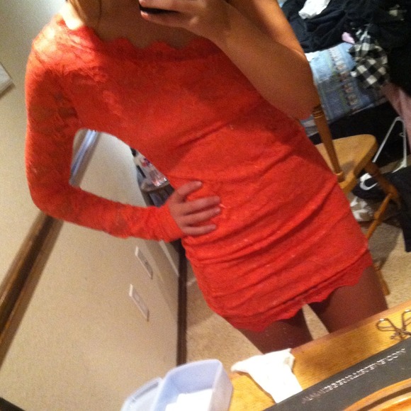 pink/ coral dress