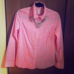 The Perfect J.Crew Pink Gingham Shirt