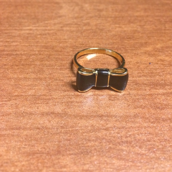 Kate Spade Black Bow Ring