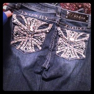 L.A Idol jeans, size 5 like new condition.