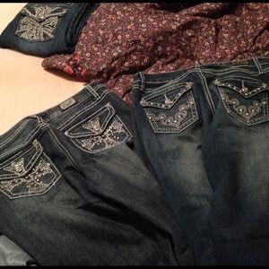 Earl jeans, sparkles on the back, like new.