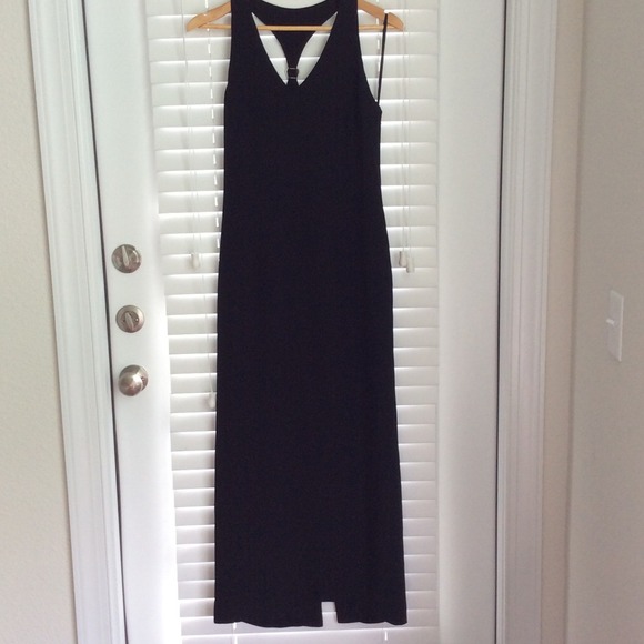 Black racerback dress