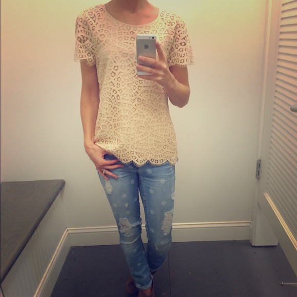 💥Sold in Bundle💥 J.Crew Lace Top