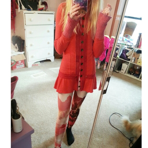 Just sharing! Free people red sweater!