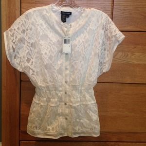Cap Sleeve Lace Top