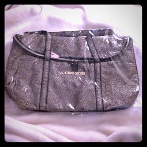 Victoria's Secret gold tote