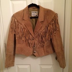 Suede fringe jacket
