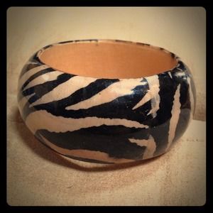 Zebra inspired bangle