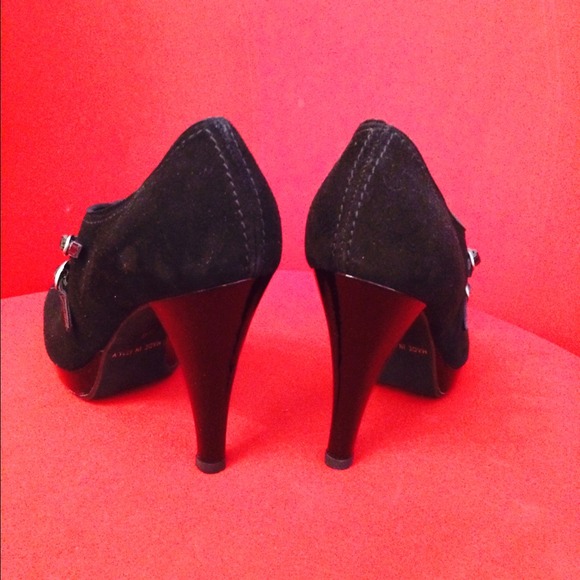 🇮🇹 ITALIAN botini from Milan💒🚩black suede💋 - Picture 2 of 4